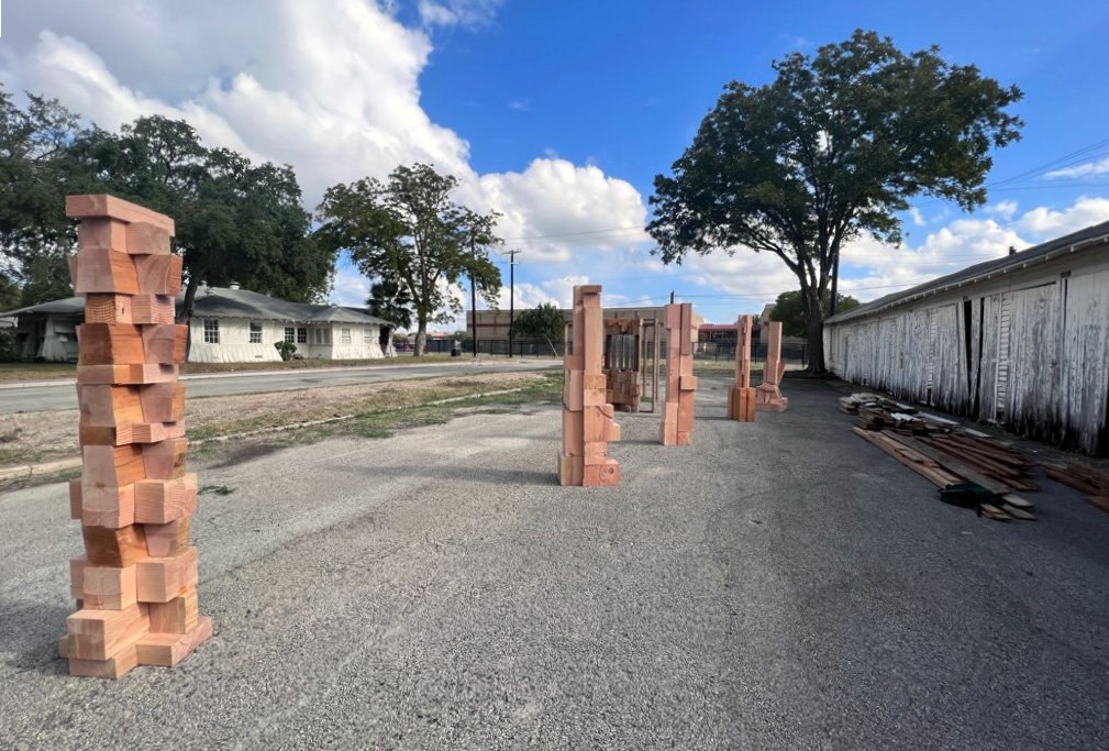 Project image: lumber columns
